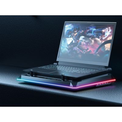 7. CONCEPTRONIC USB-C Laptop-KĂĽhlpad + Handyhalter, 130mm lang