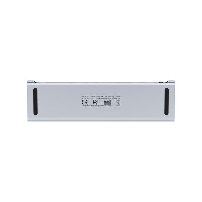 14. UNITEK STACJA DOKUJĄCA KVM 2X HDMI, 1X DP 4K, USBC, MST, HDMI 2.0 Z PODSTAWKĄ