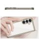 4. Etui silikonowe Outer Space Case z żelową ramką do Samsung Galaxy S25 - przezroczysto-czarne