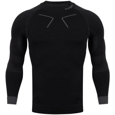 Koszulka termoaktywna Alpinus Tactical Base Layer czarno-szara M GT43219