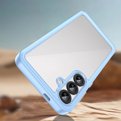 3. Etui silikonowe Outer Space Case z żelową ramką do Samsung Galaxy S25+ - niebieskie