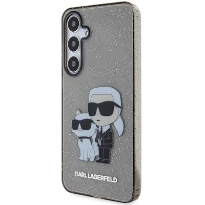 2. Etui Karl Lagerfeld Glitter Karl&Choupette na Samsung Galaxy S24+ - czarne