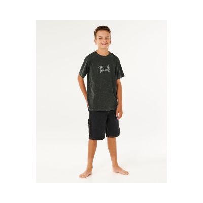 4. Koszulka chłopięca RIP CURL Eternal Shred Wash Tee-Boy czarna
