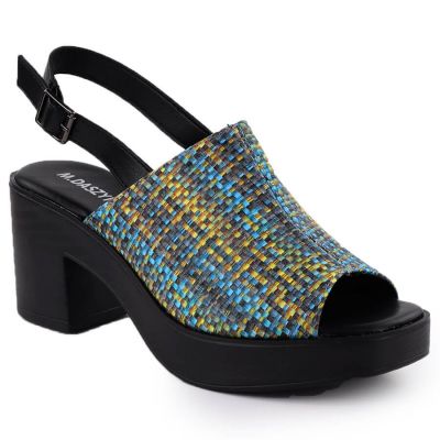 4. Sandały damskie na słupku plecionki M.Daszyński MR23126-7