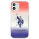 3. Etui U.S. Polo Assn. Gradient Pattern Collection na iPhone 12 mini - czerwono-niebieskie