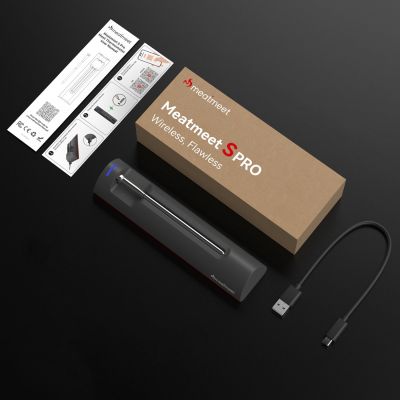 12. Termometr kuchenny Meatmeet S Pro z aplikacją Bluetooth do grilla piekarnika wędzarni - szary