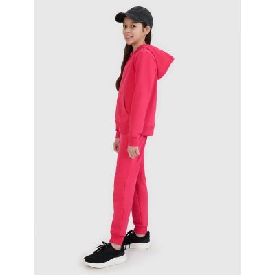 5. Bluza dziewczęca dresowa rozpinana z kapturem 4F 4FJWSS25TSWSF1706-55S