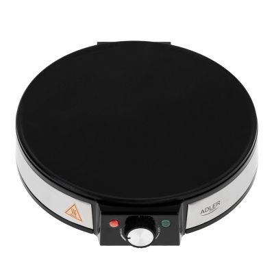 3. Adler AD 3058 urządzenie do smażenia naleśników 1 naleś. 1600 W Czarny, Stal nierdzewna