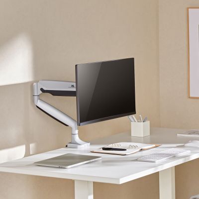 5. Uchwyt do monitora Maclean MC-969, podwójne ramię, ze sprężyną gazową, 17"-45", 16 kg,