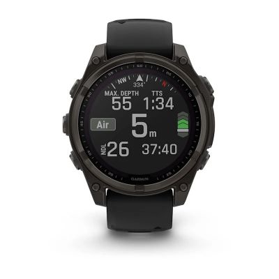 2. Zegarek Garmin Fenix 8 Solar Sapphire Titanium Carbon Grey