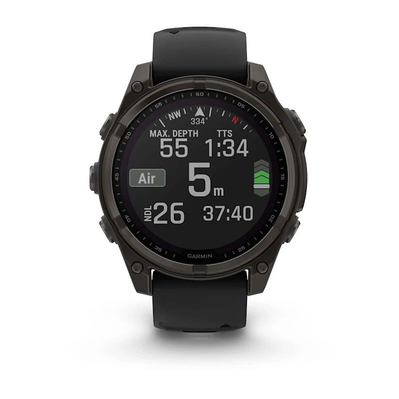 2. Zegarek Garmin Fenix 8 Solar Sapphire Titanium Carbon Grey