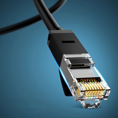 6. Ugreen kabel sieciowy internetowy LAN Ethernet U/UTP Cat. 6 1000Mb/s 8m czarny (NW102)