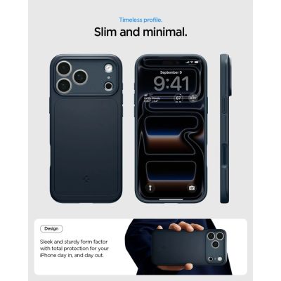 8. Etui Spigen Thin Fit MagSafe na iPhone 18 Pro Max / 17 Pro Max - szare