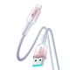 3. Kabel Joyroom S-A42 Crystal-Clear Series 3A USB-A - Lightning 1,2m - biały