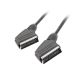 Kabel Lanberg CA-EUEU-10CC-0018-BK (SCART M - SCART M; 1,8m; kolor czarny)