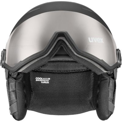 3. Kask narciarski UVEX Wanted Visor pro V black matt