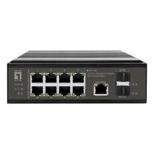LevelOne IGP-1091 Zarządzany L3 2.5G Ethernet (100/1000/2500) Obsługa PoE Montaż na biurku/ścianie Czarny