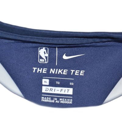 8. Koszulka Nike Dallas Mavericks Essential Dry T-shirt Chrome Logo College Navy - CZ7252-419
