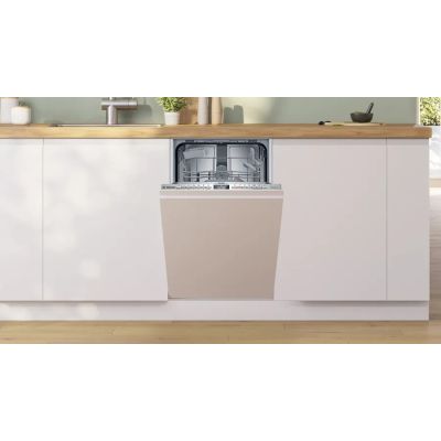 2. Zmywarka BOSCH SPH4EKX17E do zabudowy w pełni zintegrowana, 45 cm, zawiasy ślizgowe Vario