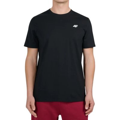 Koszulka męska 4F M3341 głęboka czerń 4FWMM00TTSHM3341 20S