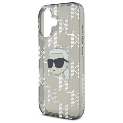 6. Etui Karl Lagerfeld IML Karl Head Electroplated na iPhone 16 - czarne