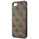 6. Etui Guess 4G Metal Gold Logo na iPhone SE 2022 / 2020 / 7 / 8 - brązowe