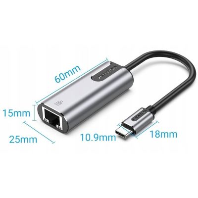 4. Adapter Gigabit Ethernet Vention USB-C