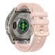 2. Pasek Tech-Protect Silicone na Garmin Fenix 5S / 5S Plus / 6S / 6S Pro / 7S / 8 / 9 / 9 Pro (43 mm) - różowy