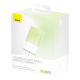 12. Powerbank Baseus Popsicle 5200mAh 20W z wbudowanym kablem Lightning (+ biały kabel Baseus Simple USB-C - USB-C 60W/20V/3A/30cm) - biało-zielony