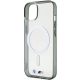 6. Etui BMW Silver Ring MagSafe do iPhone 15 - przezroczyste