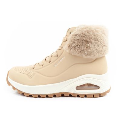 2. Skechers Uno Rugged buty sportowe damskie botki ocieplane zimowe brązowe