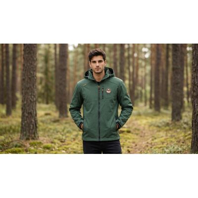 4. Softshell męski Geographical Norway TOLYMPIA GREEN DB MEN 009 (WZ8535H/GN-GREEN)