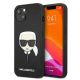 Etui Karl Lagerfeld Saffiano Ikonik Karl's Head na iPhone 13 mini - czarne