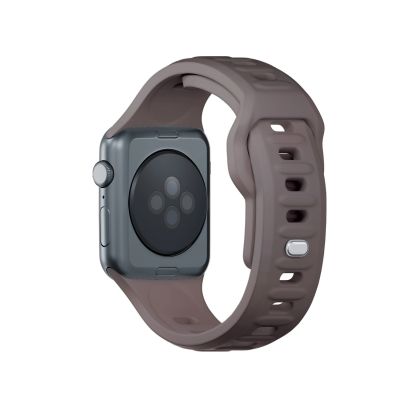12. Pasek silikonowy 3mk Silicone Watch Strap do Apple Watch 42 / 44 / 45 / 49 mm - brązowy
