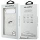 8. Etui Karl Lagerfeld IML Glitter Karl&Choupette Heads Logo MagSafe do iPhone Air - szare