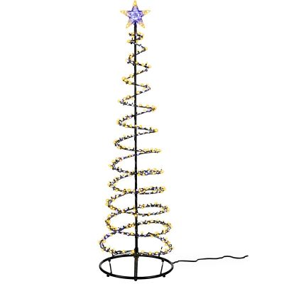 2. CHOINKA DEKORACYJNA 640LED WATERFALL180CM BLACK