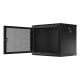 5. SZAFA INSTALACYJNA RACK WISZĄCA 19" 9U 600X450 CZARNA DRZWI PERFOROWANE LANBERG (FLAT PACK)