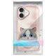 12. Etui Nimmy Big Eyed Pet 2.0 Cat na iPhone 16 - różowe