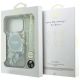 8. Etui Guess IML Flowers Pearl Strap MagSafe na iPhone 18 Pro / 17 Pro - zielone