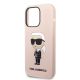 6. Etui Karl Lagerfeld Silicone Ikonik MagSafe na iPhone 14 Pro - różowe