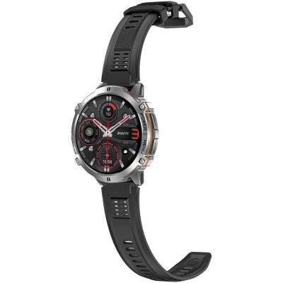 10. Smartwatch Gravity Grafitowy Pasek + Bransoleta GT42-3