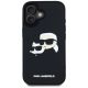3. Etui Karl Lagerfeld HC 3D Rubber Double Heads na iPhone 16 - czarne