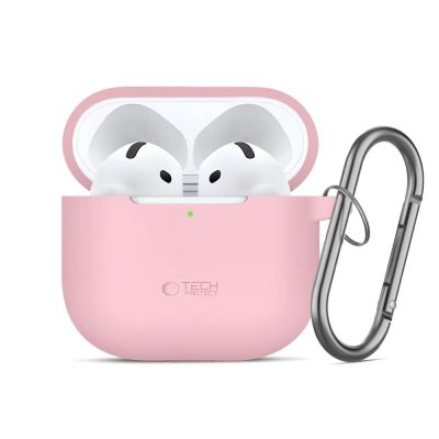 8. Etui Tech-Protect Silicone Hook na AirPods 4 - różowe