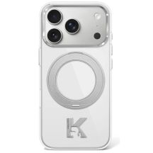 Etui Karl Lagerfeld IML Ring Stand 360 Kameo Metal MagSafe na iPhone 17 Pro / 18 Pro - przezroczyste