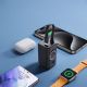 12. Powerbank Joyroom JR-W13 5000mAh bezprzewodowy do Apple Watch + USB-C i Lightning – czarny