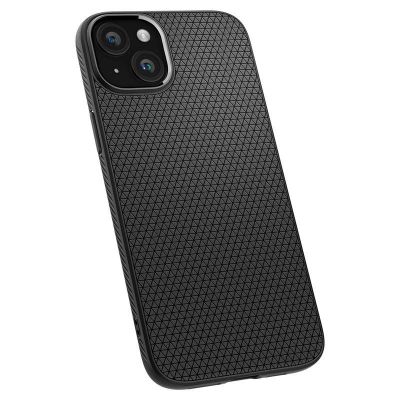 17. Etui Spigen Liquid Air na iPhone 15 Plus - czarny mat
