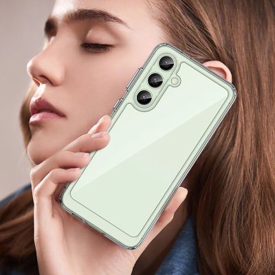 2. Etui silikonowe Outer Space Case z żelową ramką do Samsung Galaxy S24 FE - przezroczyste