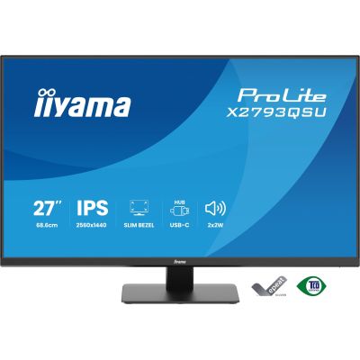 20. iiyama ProLite X2793QSU-B1 monitor komputerowy 68,6 cm (27") 2560 x 1440 px Quad HD LED Czarny
