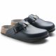 7. Chodaki damskie Birkenstock Boston ESD Blue skóra naturalna klapki narrow wąskie (0061388)