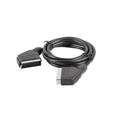 2. Kabel Lanberg CA-EUEU-10CC-0018-BK (SCART M - SCART M; 1,8m; kolor czarny)